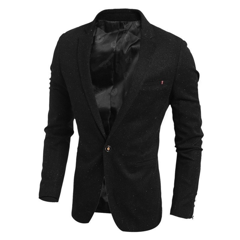 SOLID CASUAL BLAZER MEN